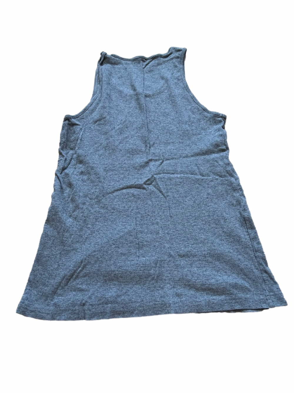 Pier One Basic Grey Ribbed Tank Top - Picture 2 of 3